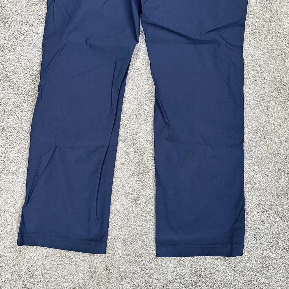 Eddie Bauer Men’s Rainier Pants Elastic Waistband Slim-Fit Hiking in Navy 34X32